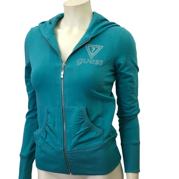 GUESS FULL ZIP HOODIE SM NEW‎ WITH TAG - Picture 1 of 7